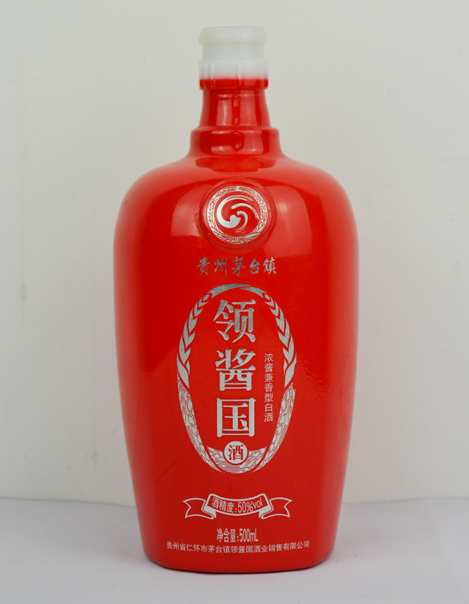 泸州玻璃烤花酒瓶 泸州玻璃烤花酒瓶